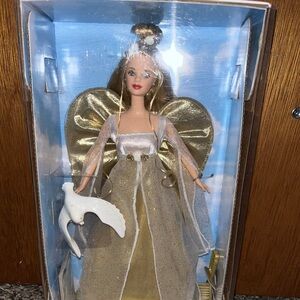 New in Box Golden Angel Barbie Doll with Dove